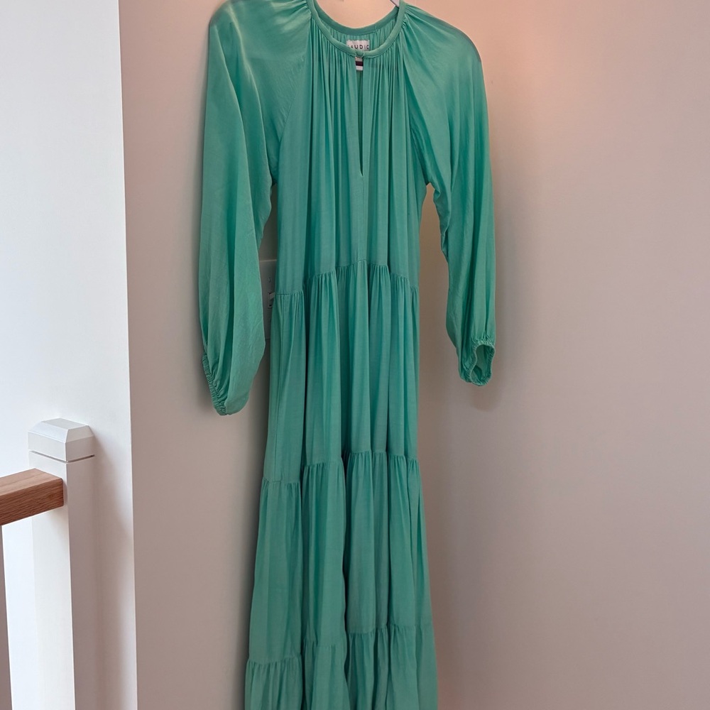 Naudic Women's Green Maxi Dress XS S M